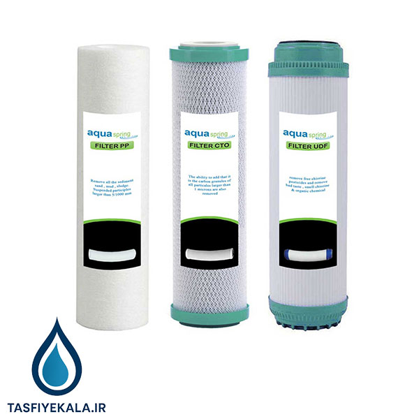 ست سه عددی فیلترهای پیش تصفیه آکوا اسپرینگ (Aqua Spring) مدل S3