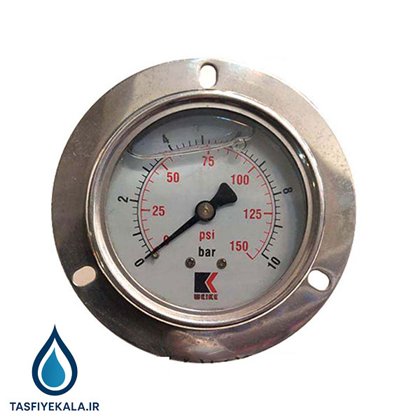 گیج فشار روغنی ویکی (WEIKE)- ده بار صفحه 6 سانت